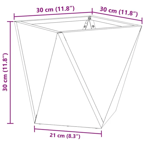 Sadilica Crna 30 x 30 x 30 cm Čelik - Crna 30 x 30 x 30 cm 1 Cijena