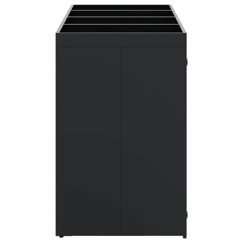 Skladištenje kanti za 4 kante Crna 272 x 77,5 x 121,5 cm - Crna 4 Vrh za saksiju Cijena