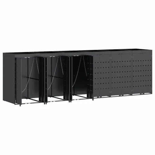 Skladištenje kanti za 6 kanti Antracit 408 x 77,5 x 121,5 cm - Antracit 6 Vrh za saksiju Cijena