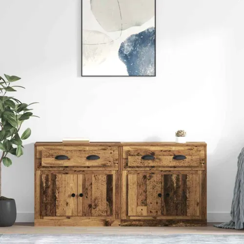 Komode 2 kom. Staro drvo 70 x 35,5 x 67,5 cm Konstruirano drvo - Staro drvo Cijena