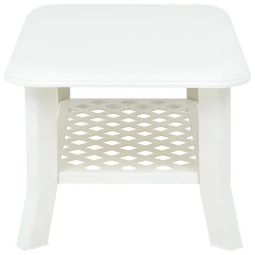 Stolić za kavu bijeli 90 x 60 x 46 cm plastični - Bijela Cijena