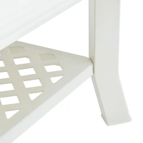 Stolić za kavu bijeli 90 x 60 x 46 cm plastični - Bijela Cijena