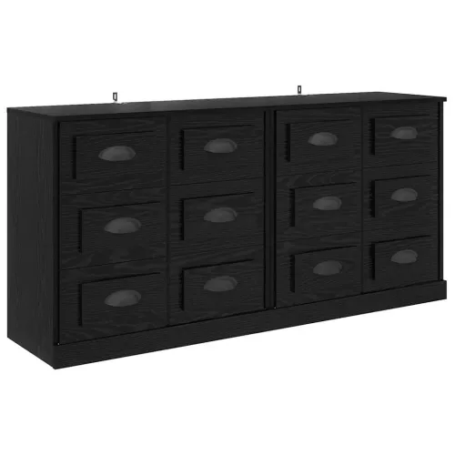 Komode 2 kom. Crni hrast 70 x 35,5 x 67,5 cm Konstruirano drvo - Crni hrast Cijena