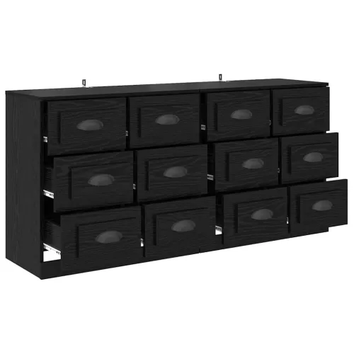 Komode 2 kom. Crni hrast 70 x 35,5 x 67,5 cm Konstruirano drvo - Crni hrast Cijena