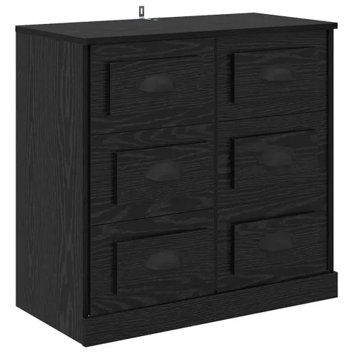 Komode 2 kom. Crni hrast 70 x 35,5 x 67,5 cm Konstruirano drvo - Crni hrast Cijena