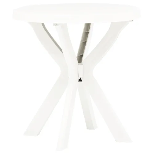 Bistro stol bijeli Ø 70 cm plastični - Bijela 1 Cijena