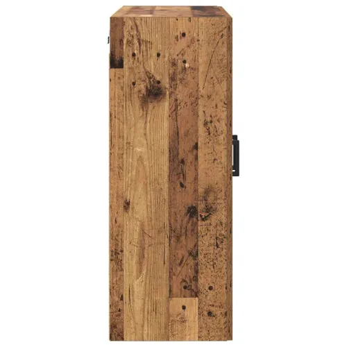 Kabinetski zidni 2 kom. Staro drvo 69,5 x 34 x 90 cm - Staro drvo Crni U oblik Cijena