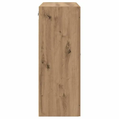 Kabinetski zidni 2 kom. Umjetnički hrast 69,5 x 34 x 90 cm - hrast artisan List crni Cijena