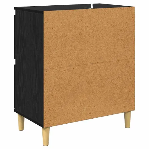 Komode 2 kom. Crni hrast 60 x 35 x 70 cm Konstruirano drvo - Crni hrast 2 Cijena