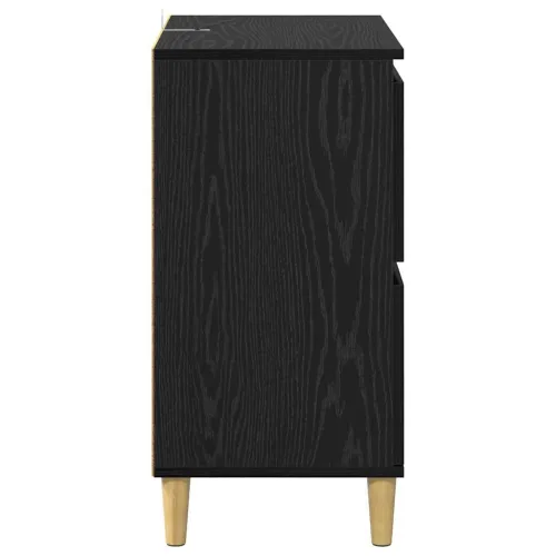 Komode 2 kom. Crni hrast 60 x 35 x 70 cm Konstruirano drvo - Crni hrast 2 Cijena
