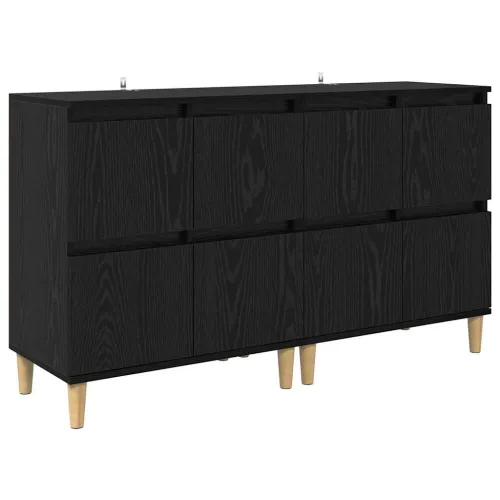 Komode 2 kom. Crni hrast 60 x 35 x 70 cm Konstruirano drvo - Crni hrast 2 Cijena