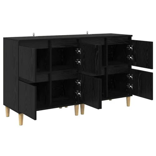 Komode 2 kom. Crni hrast 60 x 35 x 70 cm Konstruirano drvo - Crni hrast 2 Cijena