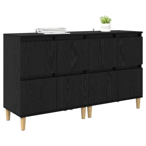 Komode 2 kom. Crni hrast 60 x 35 x 70 cm Konstruirano drvo - Crni hrast 2 Cijena