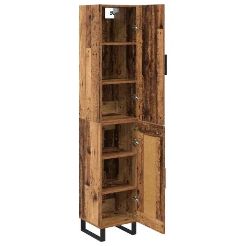 Kuhinjski ormarić Staro drvo 34,5 x 34 x 180 cm Konstruirano drvo - Staro drvo 1 drvena vrata Cijena
