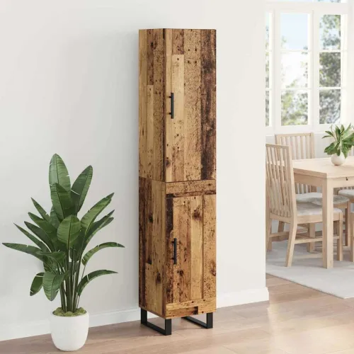 Kuhinjski ormarić Staro drvo 34,5 x 34 x 180 cm Konstruirano drvo - Staro drvo 1 drvena vrata Cijena