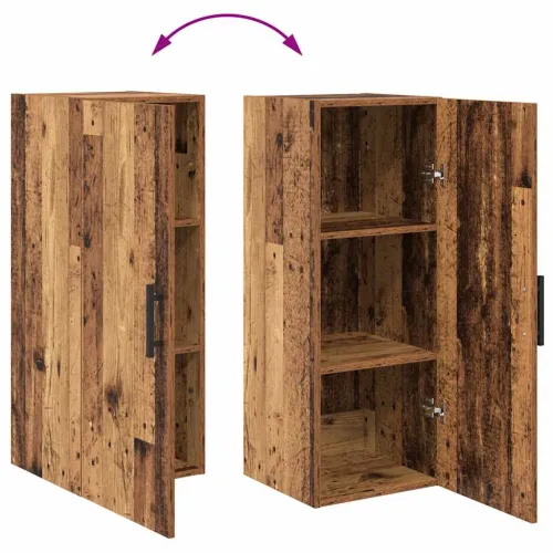 Kuhinjski ormarić Staro drvo 34,5 x 34 x 180 cm Konstruirano drvo - Staro drvo 1 drvena vrata Cijena