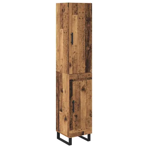 Kuhinjski ormarić Staro drvo 34,5 x 34 x 180 cm Konstruirano drvo - Staro drvo 1 drvena vrata Cijena