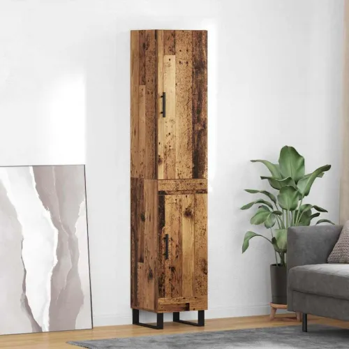 Kuhinjski ormarić Staro drvo 34,5 x 34 x 180 cm Konstruirano drvo - Staro drvo 1 drvena vrata Cijena