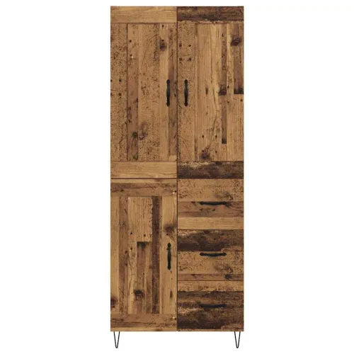 Kuhinjski ormarić Staro drvo 69,5 x 34 x 180 cm Konstruirano drvo - Staro drvo 1 drvena vrata 3 ladice Cijena