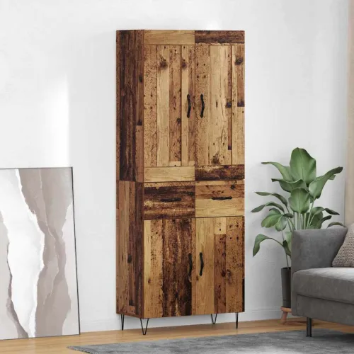 Kuhinjski ormarić Staro drvo 69,5 x 34 x 180 cm Konstruirano drvo - Staro drvo 2 vrata 2 ladice Cijena