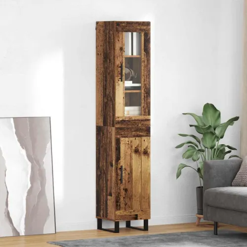 Kuhinjski ormarić Staro drvo 34,5 x 34 x 180 cm Konstruirano drvo - Staro drvo 1 drvena vrata Cijena