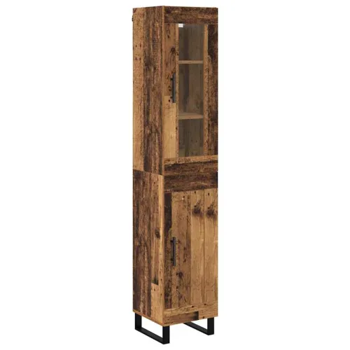 Kuhinjski ormarić Staro drvo 34,5 x 34 x 180 cm Konstruirano drvo - Staro drvo 1 drvena vrata Cijena