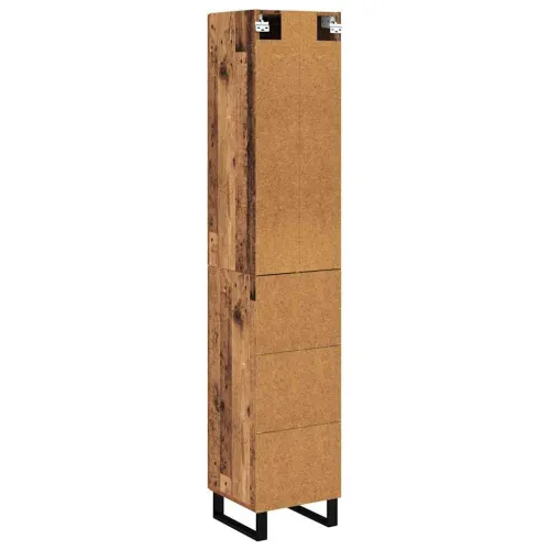 Kuhinjski ormarić Staro drvo 34,5 x 34 x 180 cm Konstruirano drvo - Staro drvo 1 drvena vrata Cijena
