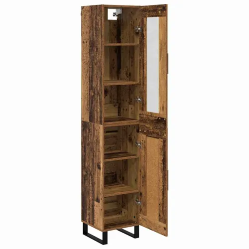 Kuhinjski ormarić Staro drvo 34,5 x 34 x 180 cm Konstruirano drvo - Staro drvo 1 drvena vrata Cijena