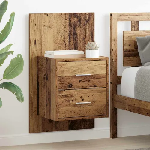 Wall-mounted noćni ormarić 2 kom. Staro drvo - Staro drvo 2 Cijena