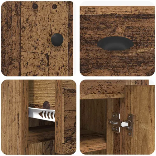 Kuhinjski ormarić Staro drvo 70 x 35,5 x 67,5 cm Konstruirano drvo - Staro drvo Cijena