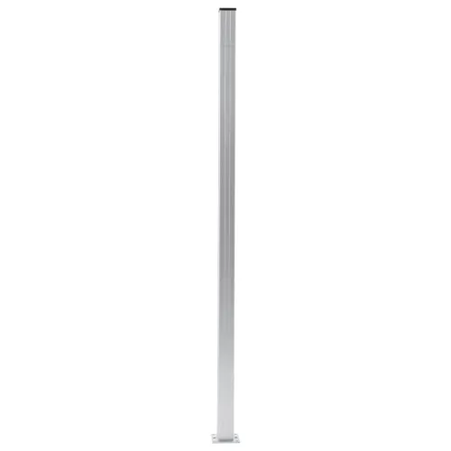Stupovi za ogradu 3 kom aluminijski 185 cm - Srebrno 3 Cijena