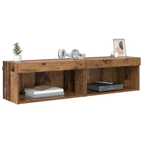 Set TV komoda 2 kom. Staro drvo Konstruirano drvo - Staro drvo 60 cm 2 Cijena