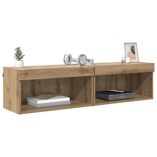 Set TV komoda 2 kom. Umjetnički hrast Konstruirano drvo - hrast artisan 60 cm 2 Cijena