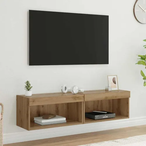 Set TV komoda 2 kom. Umjetnički hrast Konstruirano drvo - hrast artisan 60 cm 2 Cijena