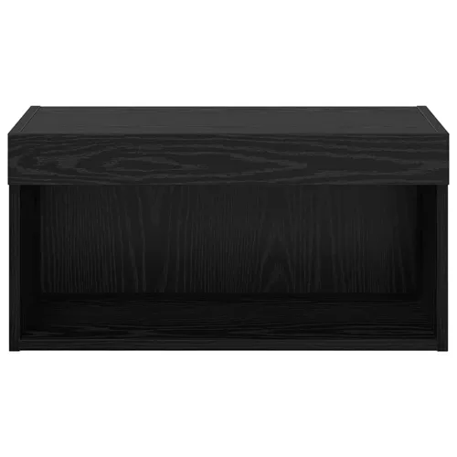 Set TV komoda 60 x 30 x 30 cm Crni hrast Konstruirano drvo - Crni hrast 60 cm 1 Cijena