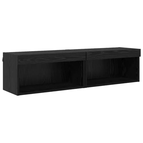 Set TV komoda 2 kom. Crni hrast Konstruirano drvo - Crni hrast 60 cm 2 Cijena
