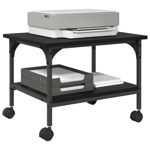 Držač za printer Crni hrast 50 x 40 x 38 cm Konstruirano drvo - Crni hrast Cijena