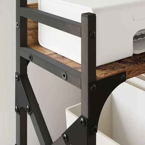 Držač za printer Staro drvo 40 x 20 x 40 cm Konstruirano drvo - Staro drvo Cijena