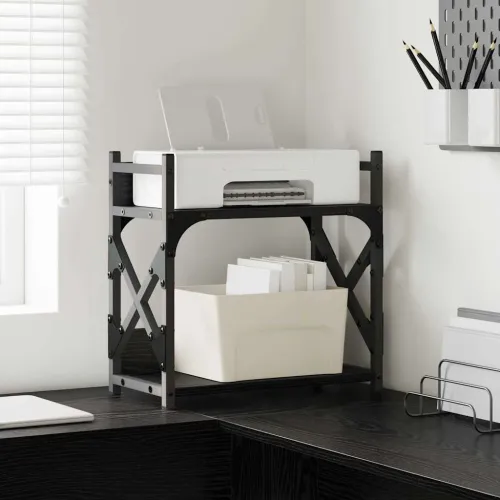 Držač za printer Crni hrast 40 x 20 x 40 cm Konstruirano drvo - Crni hrast Cijena