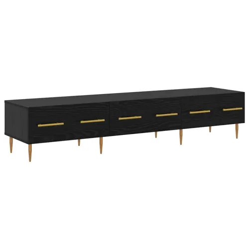 TV ormar 150 x 36 x 30 cm Crni hrast Konstruirano drvo - Crni hrast Cijena