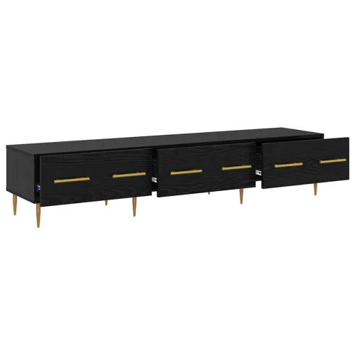 TV ormar 150 x 36 x 30 cm Crni hrast Konstruirano drvo - Crni hrast Cijena