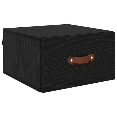 Wall-mounted noćni ormarić 35 x 35 x 20 cm Konstruirano drvo - Crni hrast 1 Cijena