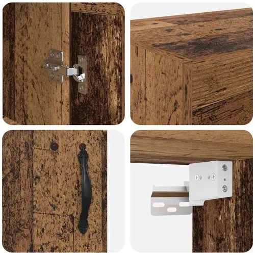 Zidni ormarić Staro drvo 69,5 x 34 x 90 cm Konstruirano drvo - Staro drvo Cijena