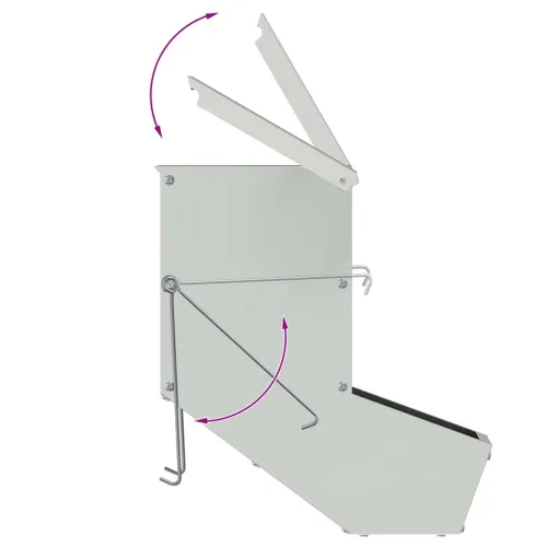 Hranilica za zečeve Srebrna 12,5 x 26 x 28,5 cm 1 kg - Pocinčani čelik 12,5 x 26 x 28,5 cm Cijena