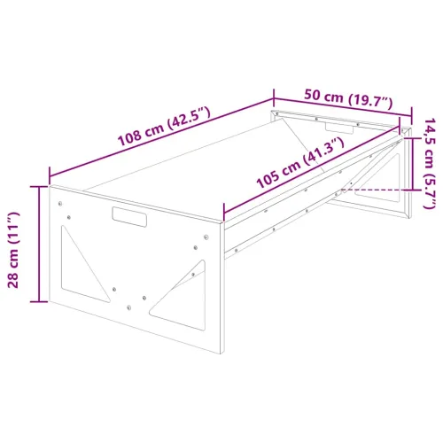 Hranilica za stoku Crna 108 x 50 x 28 cm 10 kg - Crna Cijena