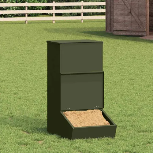 Hranilica za svinje Maslinasto zelena 55 x 38 x 76 cm 20 kg - Maslinastozelena 55 x 38 x 76 cm Cijena