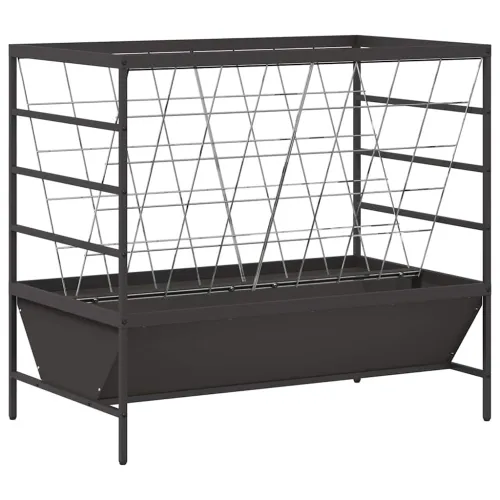 Hranilica za stoku Crna 100 x 60 x 90 cm 15 kg - Crna Cijena