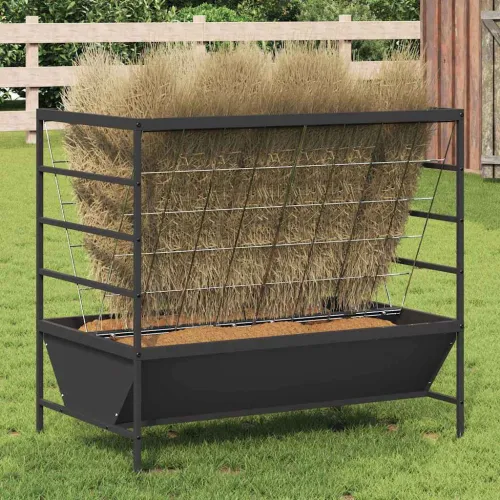 Hranilica za stoku Crna 100 x 60 x 90 cm 15 kg - Crna Cijena