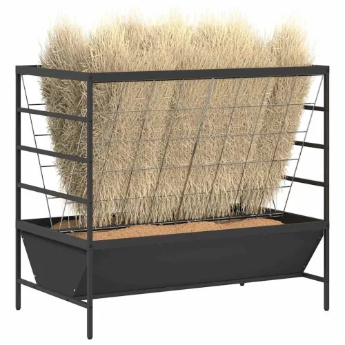 Hranilica za stoku Crna 100 x 60 x 90 cm 15 kg - Crna Cijena