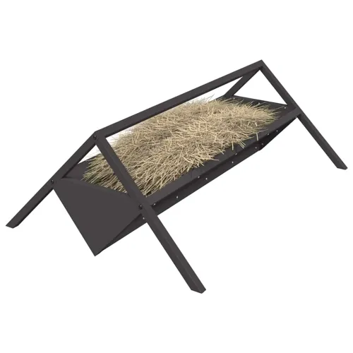 Hranilica za stoku Crna 111 x 76 x 38 cm 10 kg - Crna Cijena